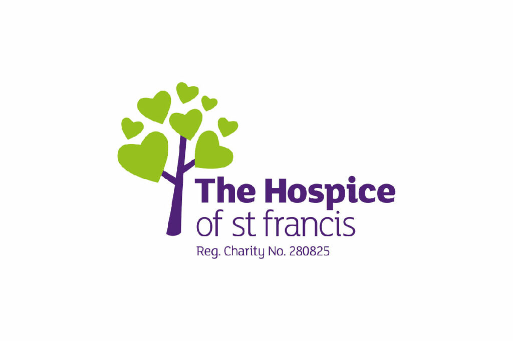 Logo message 'The Hospice of st francis'