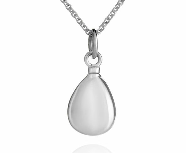 Ashed teardrop necklace